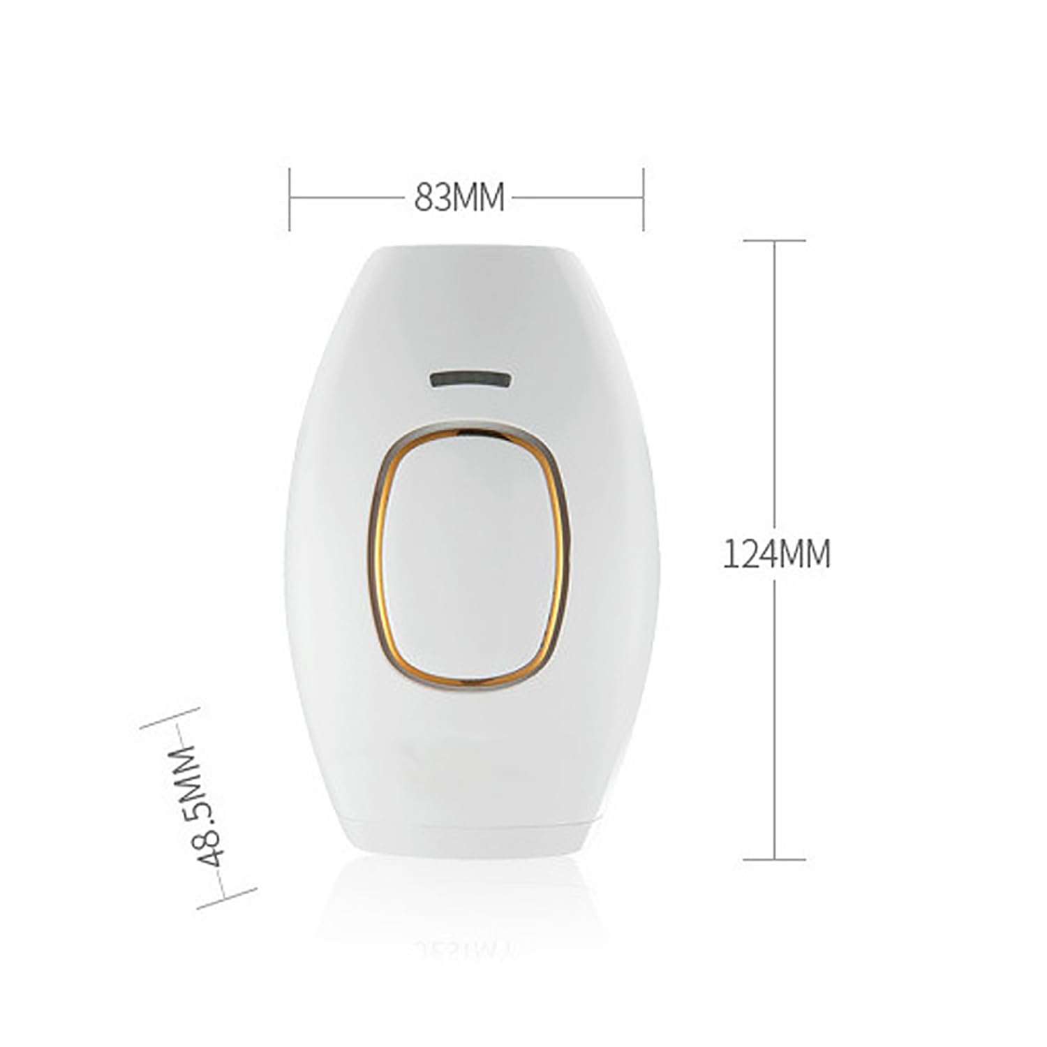 Dispositivo De Depilación De Mano, Equipo De Depilación Automática con 5 Niveles De Intensidad De Luz Depilación Sin Dolor, 0,6 Segundos De Luz Automática + Luz Manual para Facial, Cuerpo
