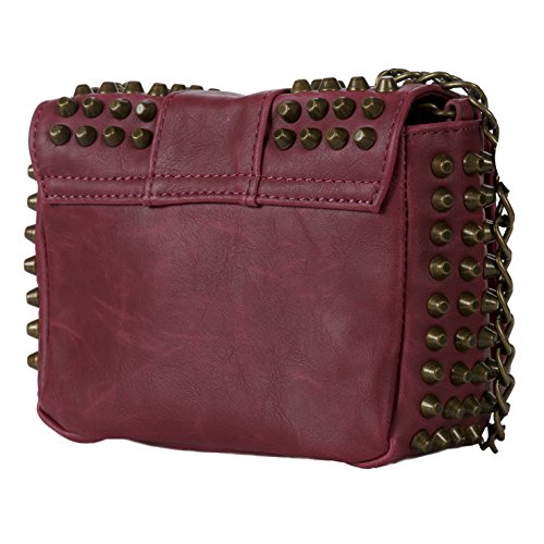 Sac bandoulière bordeaux rouge modèle 29564 chic et compact - 2
