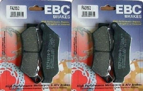 EBC Kevlar Pastillas de freno delanteras orgánicas (2 juegos) para ambos calibradores 2004-06 KTM 950 Adventure / FA209/2