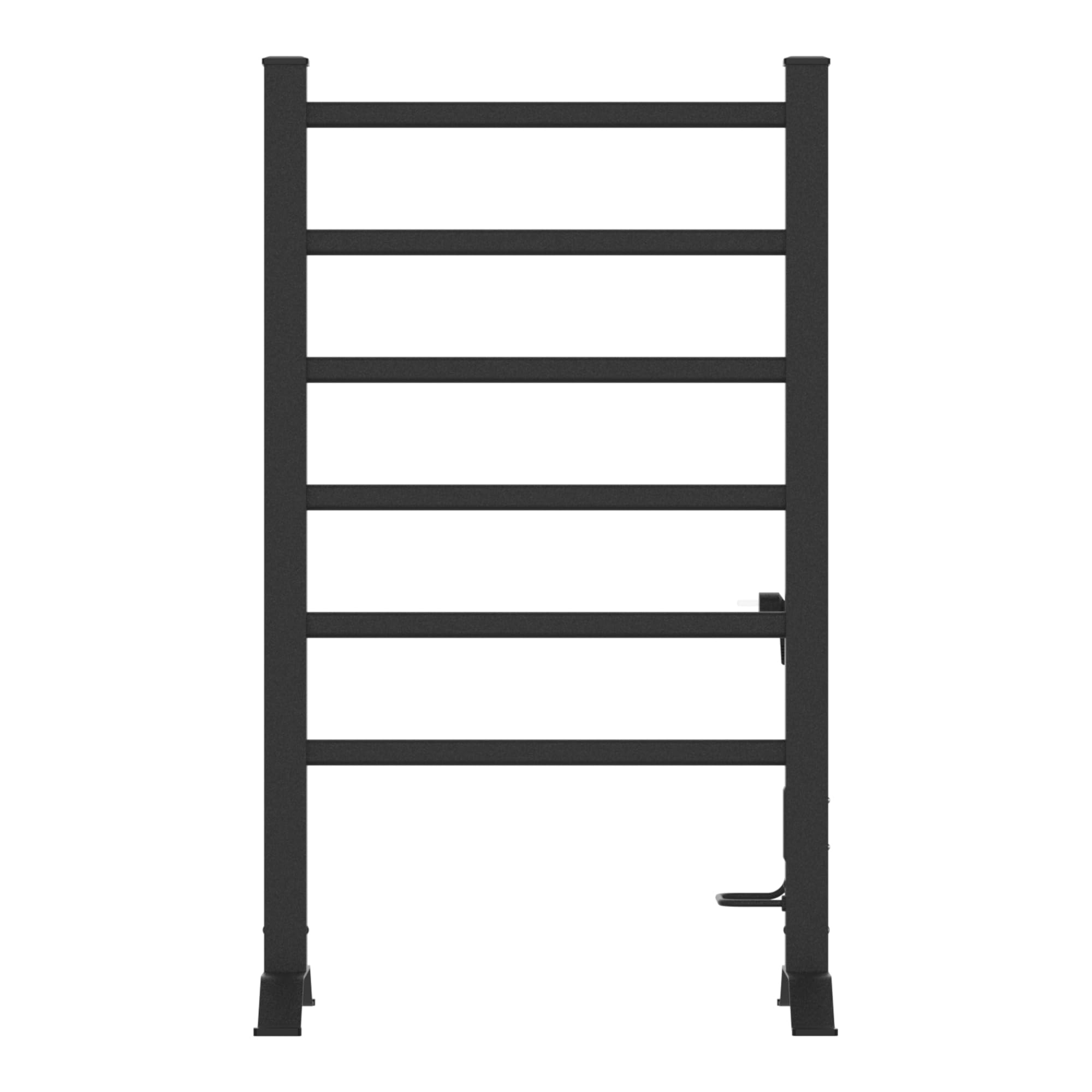 pro.tec Radiador Toallero Eléctrico de Pared o Indepediente Secatoallas para Espacios Reducidos con 6 Barras 100W IP24 Temporizador de 2 o 4 Horas Aluminio 85 x 55 cm - Negro