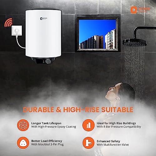Image of Orient Enamour classic Smart|10L storage water heater|HPE technology - High pressure epoxy coated tank |Iot enabled with smart plug|5 star energy saving rating |8 bar pressure compatibility|suitable for high-rise buildings|5 years tank warranty