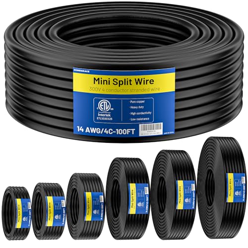 ZONEGRACE 100FT 14/4 Mini Split Cable