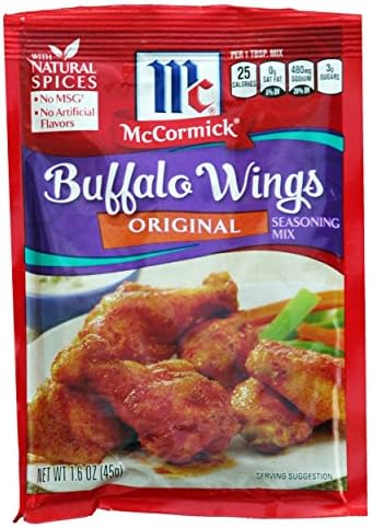 Mccormick Original Buffalo Wing Seasoning Mix, 1.6-ounce Packets (Pack of 6)