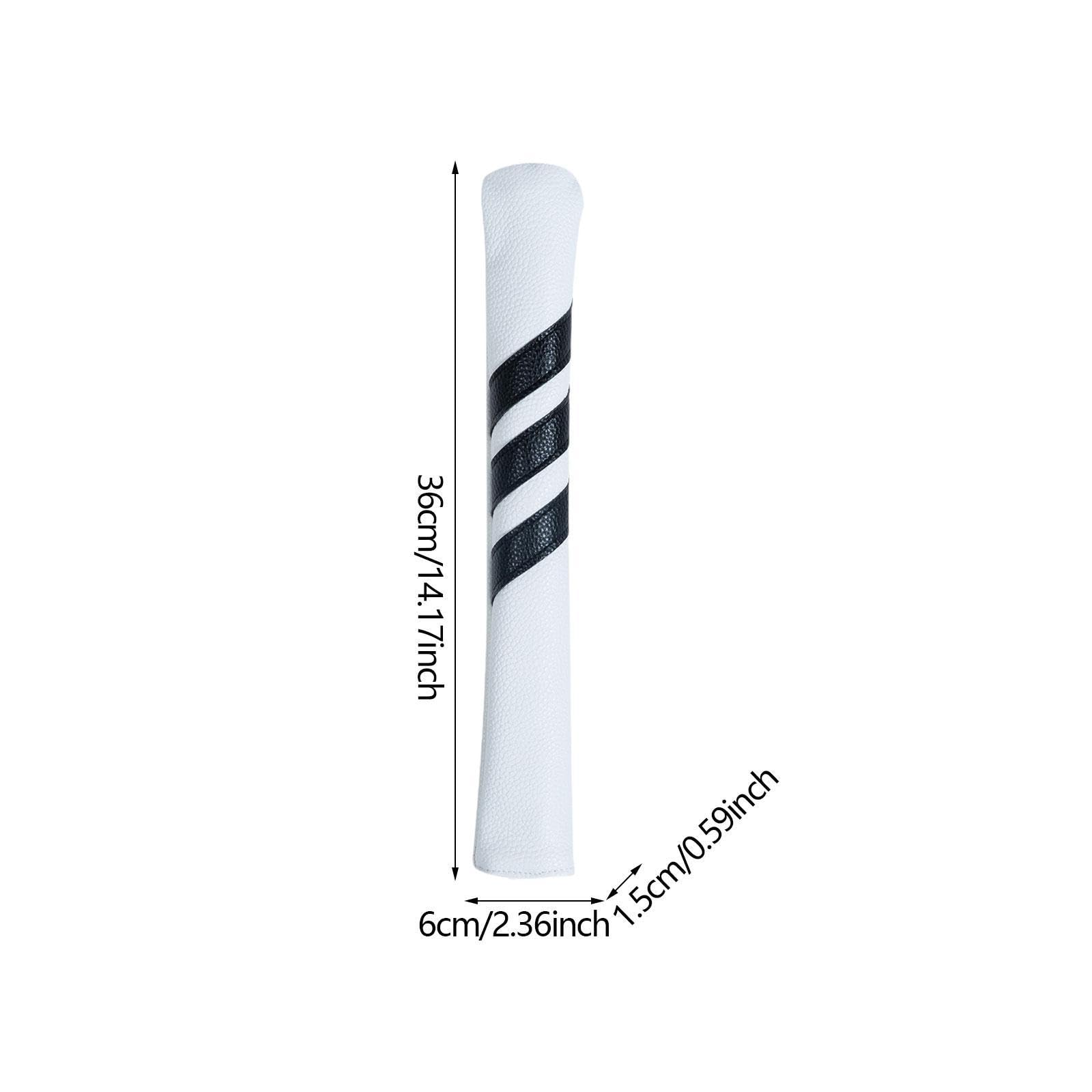 Alignment Sticks Cover Golf Schläger Alignment Sticks Hülle Kopfschutz PU Material Trainingsstäbe Übungshelfer Halter Elegantes Design Passend für