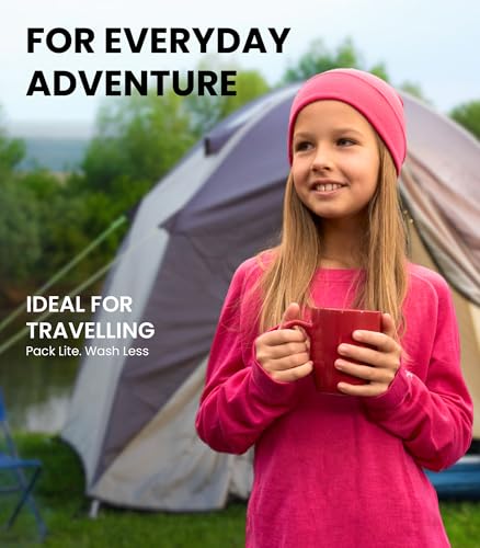 Merino Wool Base Layer Kids - Midweight Long Sleeve Merino Wool Top Kids - Unisex Kid Thermal Underwear4