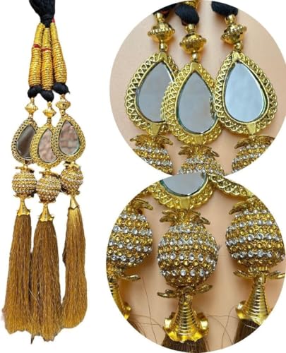 Image of Women's Patiala Shahi Paranda /Parandi Traditional Hair Accessory Braid Tassles /Hair Extension /Choti for women and girl