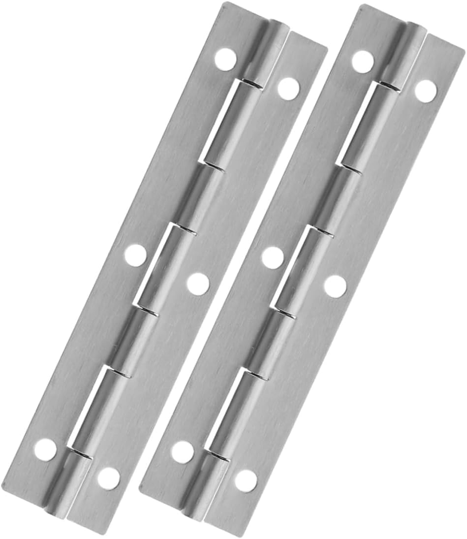 ARTIBETTER 6-Inch Heavy Duty Stainless Steel Piano Hinges Continuous Hinge for Cabinet Doors and Windows 6-Pack Weatherproof and Sturdy for Piano Cabinets and Wooden Boxes
