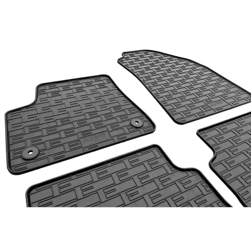Alfombrillas de goma impermeables Citroën e-C3 2024 lavables de alta resistencia 4
