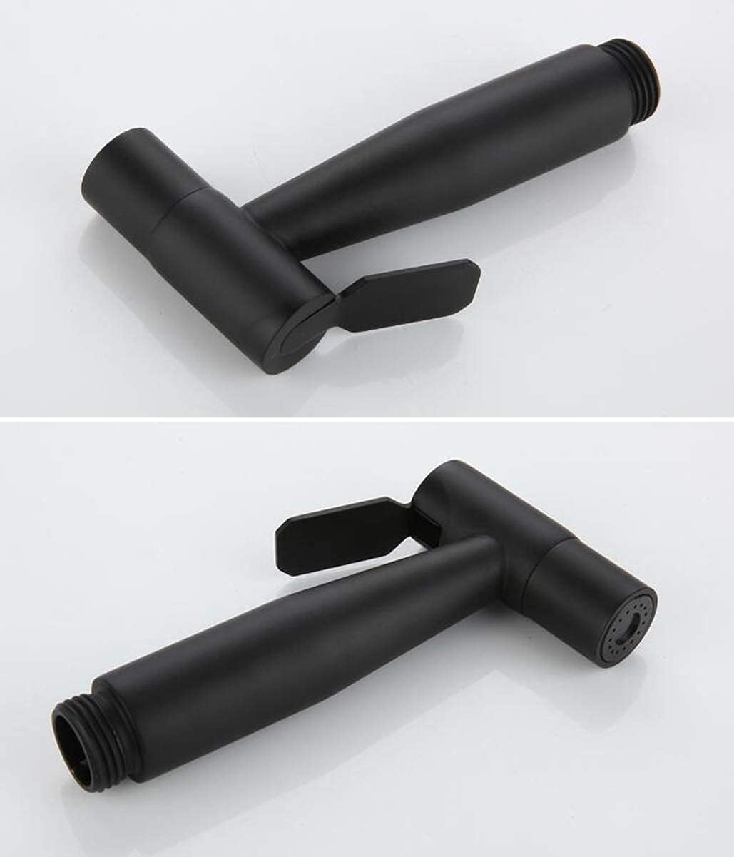 Toilet Bidet Set Black Brass Hot Cold Bathroom Toilet Shower Blow Feed Spray Nozzle Bidet Faucet Bathroom,E