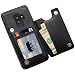 Galaxy S9 Plus Wallet Case, MMHUO Premium PU Leather Galaxy S9 Plus Case with Credit Card Holder Double Magnetic Buttons Flip Shockproof Protective Cover Samsung Galaxy S9 Plus 6.2 Inch - Black