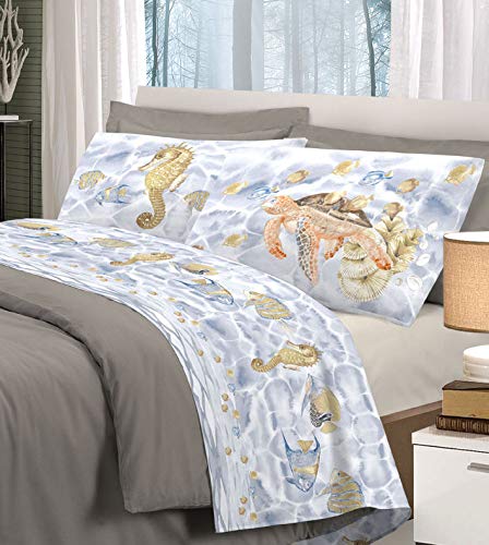 HomeLife Set Lenzuola Matrimoniali Cotone Made in