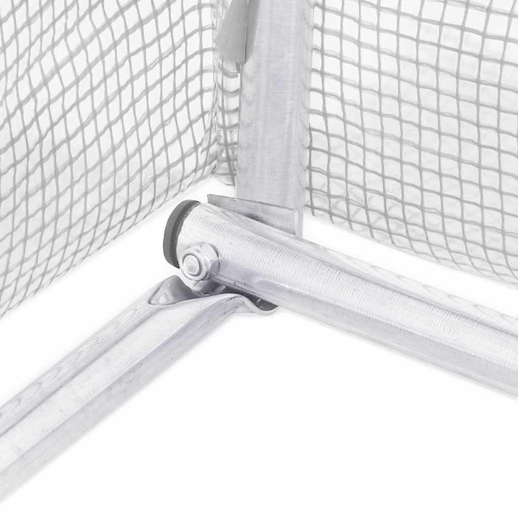 Szklarnia 9 m² 300 x 300 x 200 cm, z siatki PE o gramaturze 170 g/m² z ocynkowaną stalową ramą, 4 okna, drzwi, na pomidory, warzywa, do uprawy w ogrodzie