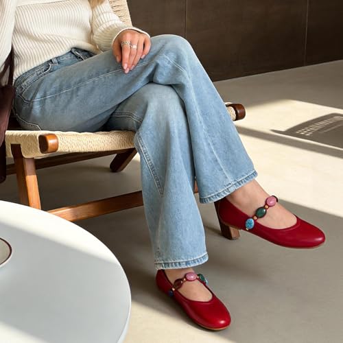 Image of Ballet Flats Mesh Shoes for Women Mary Janes Flats | Wide Feet Options, Woven Mesh Flats, Soft Cushion, Comfortable Ballerina Flats, Casual, Dress Shoes, Daily, Work, Versatile