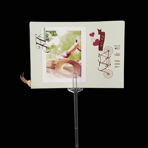 Miniatura 2 de EXCEART 80 púas florales de plástico transparente, 3 tenedores, cabeza recta, tarjetero para tarjetas de lugar, fotos, arreglos de ramos, decoración