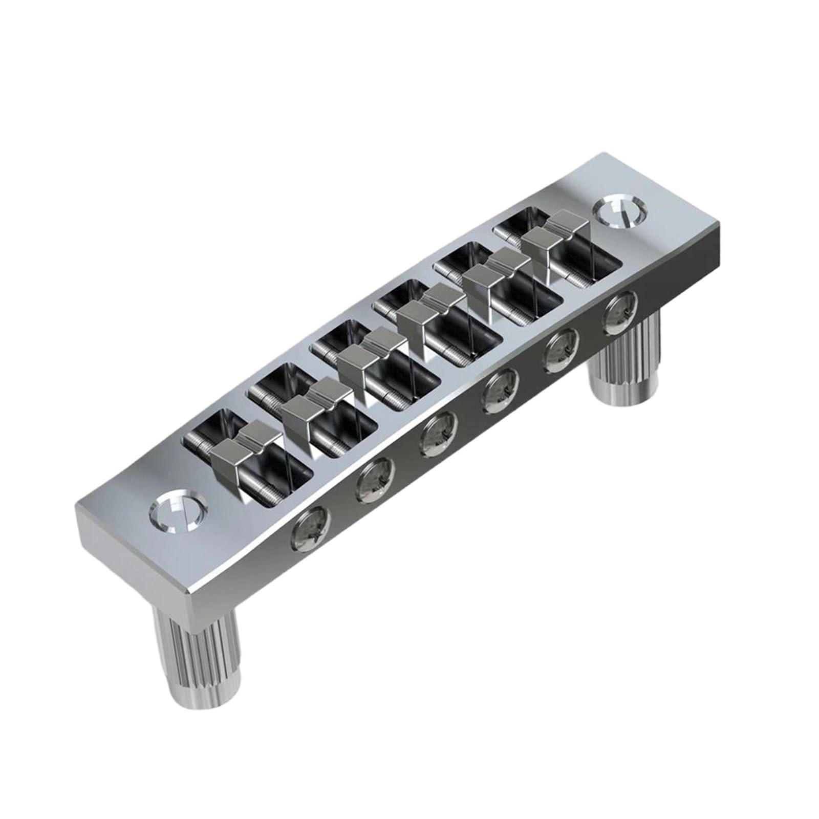 Chevalet De Guitare Pont De Guitare Harmonica GM013 Accessoires Pour Instruments Musique Professionnels(Chrome)