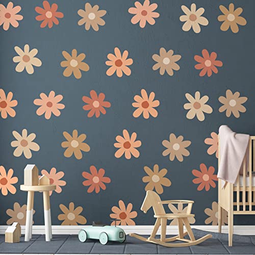 Qeeenar 36 Pcs Daisy Vinilos Decorativos de Pared miniatura 4