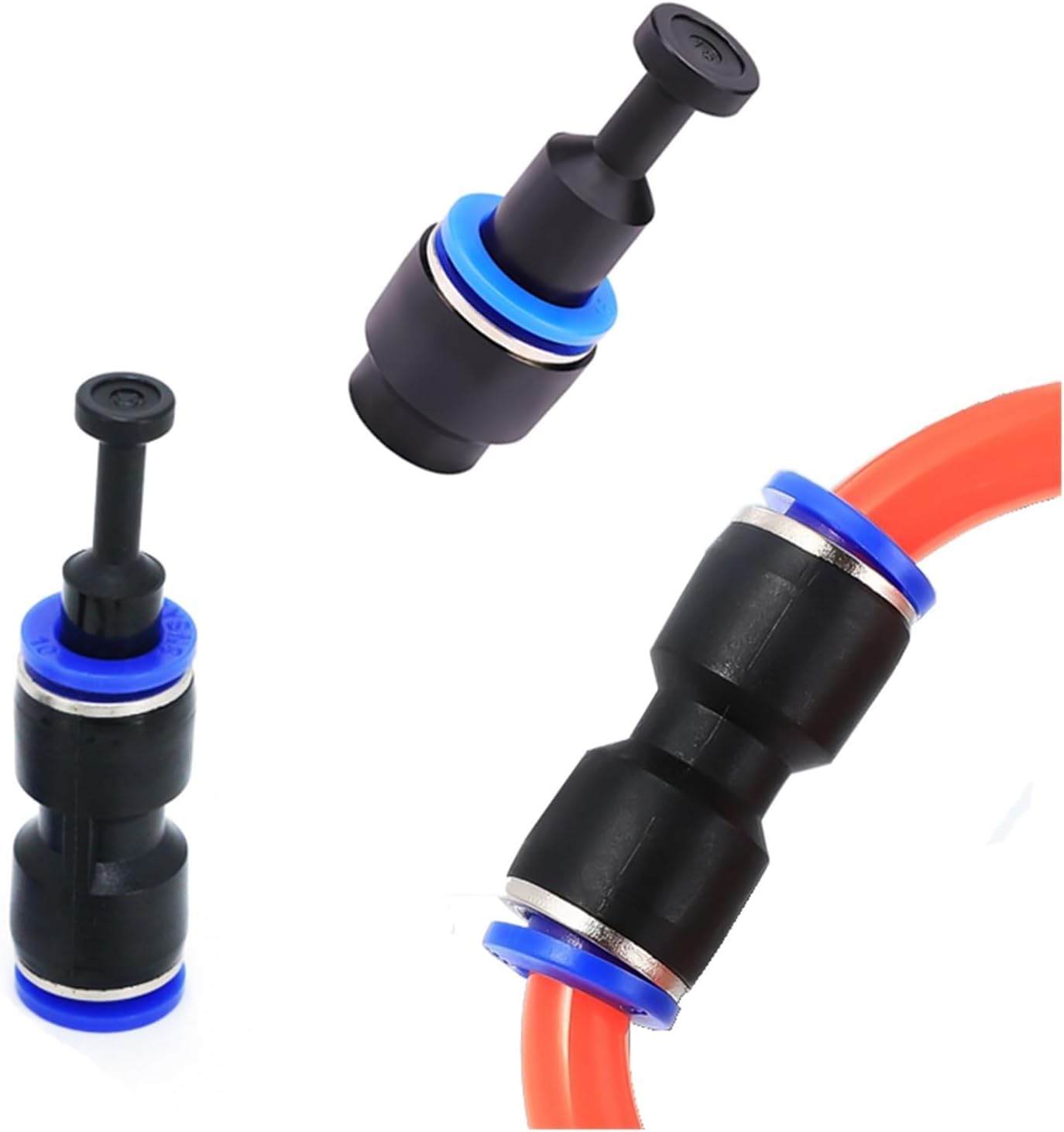 Pneumatic Quick Coupling Straight Through， Air Quick Fittings Water Push in Hose Plastic 4mm 6mm 8mm 10mm 12mm 14mm PU PE PY LSA HVFF(Pp)