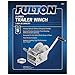 Fulton 142411 Trailer Winch, Two-Speed, 2,600 lbs. Capacity, No Strap, 10 Inch Handle, Hand Brake, Silver