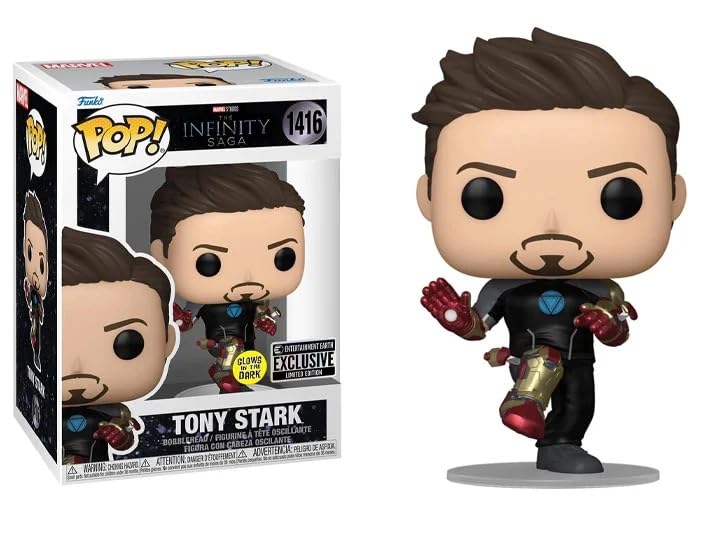 Amazon.com: Funko Infinity Saga Tony Stark Mark 42 Suit-Up Glow-in