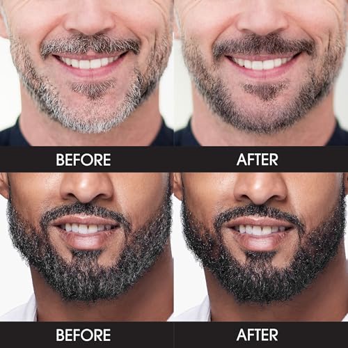 Red by Kiss Retoque masculino Groomane com cobertura cinza, escovação temporária para barbas, raiz d