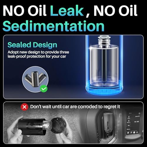 Image of Smart Car Air Fresheners, Car Diffuser Air Freshener Long Lasting with 100 ML (3.5oz) Essential Oil, Aromatizante Para Carro with Five Modes, RGB Music Syncing Light, Auto On /Off, Mahogany Teakwood