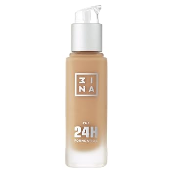 3INA The 24H Matte Foundation Long-Wear, Medium-to-High Buildable Coverage Liquid Foundation Makeup Waterproof and Lightweight 645 1.01 oz
