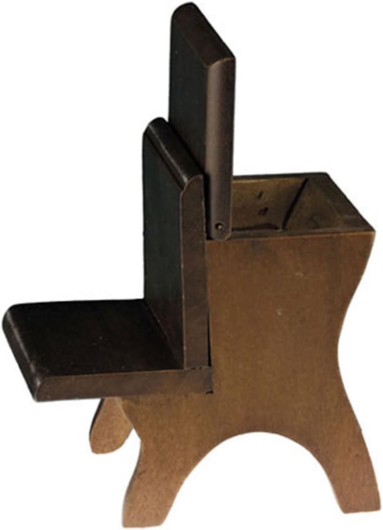 Dollhouse Miniature School Desk in Walnut