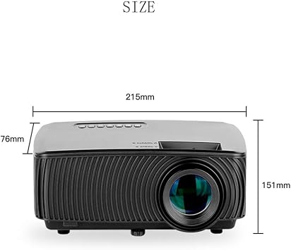 Home Micro Portable LED Projector YG816 Wireless WiFi Projector 1080P HD Compatible HDMI/USB/AV/VGA Home Theater Media Player for Entertainment