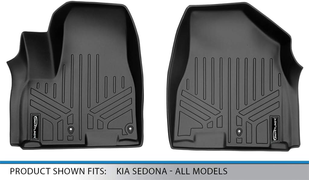 MAXLINER All Weather Custom Fit 1st Row Floor Mat Liner Set Compatible with 2015-2021 Kia Sedona