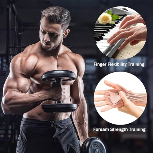 Suaoilblna Grip Strength Trainer,Gripster,Finger Strengthener，Hand Grip Strengthener,Hand Exercisers for Strength,Finger Exerciser & Hand Strengthener,forearm strengthener, black-01 - Thumbnail 2