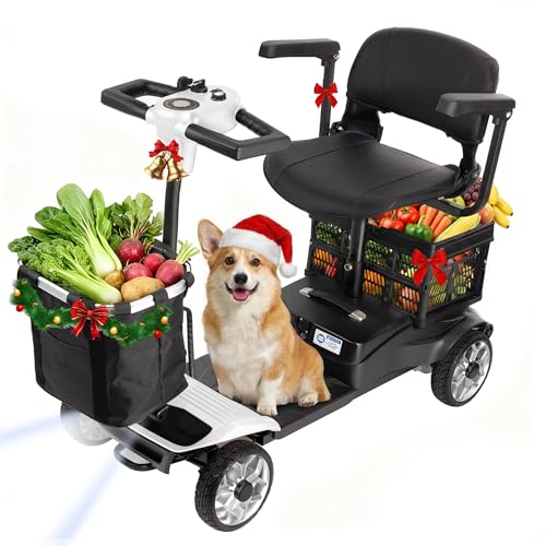 4-Wheel Scooter with Dual Baskets
