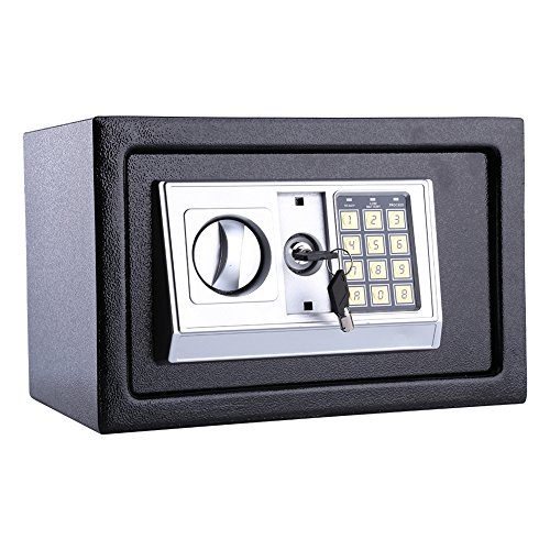 8.5L Safe Box, Home Safe Solid Steel Electronic Digital Safety Security Box Cabinet Safe, Lock Box, Cash Box, for Jewelry Cash in Home Office Hotel