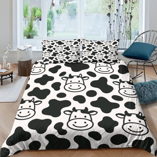 Parure de lit vache anti-acarien et douce contre les allergies