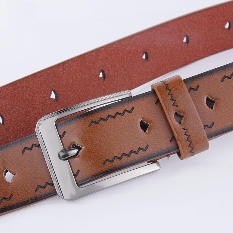 Hollow Men's Belt Adolescent Versatile Decorative Jeans3