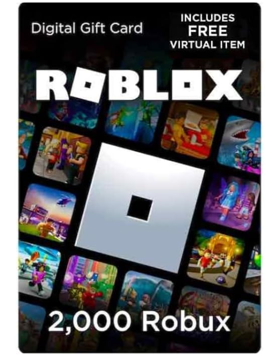 Roblox Gift Card Code - 2000 Robux Or 25$ Roblox Robux Code Only-image-13