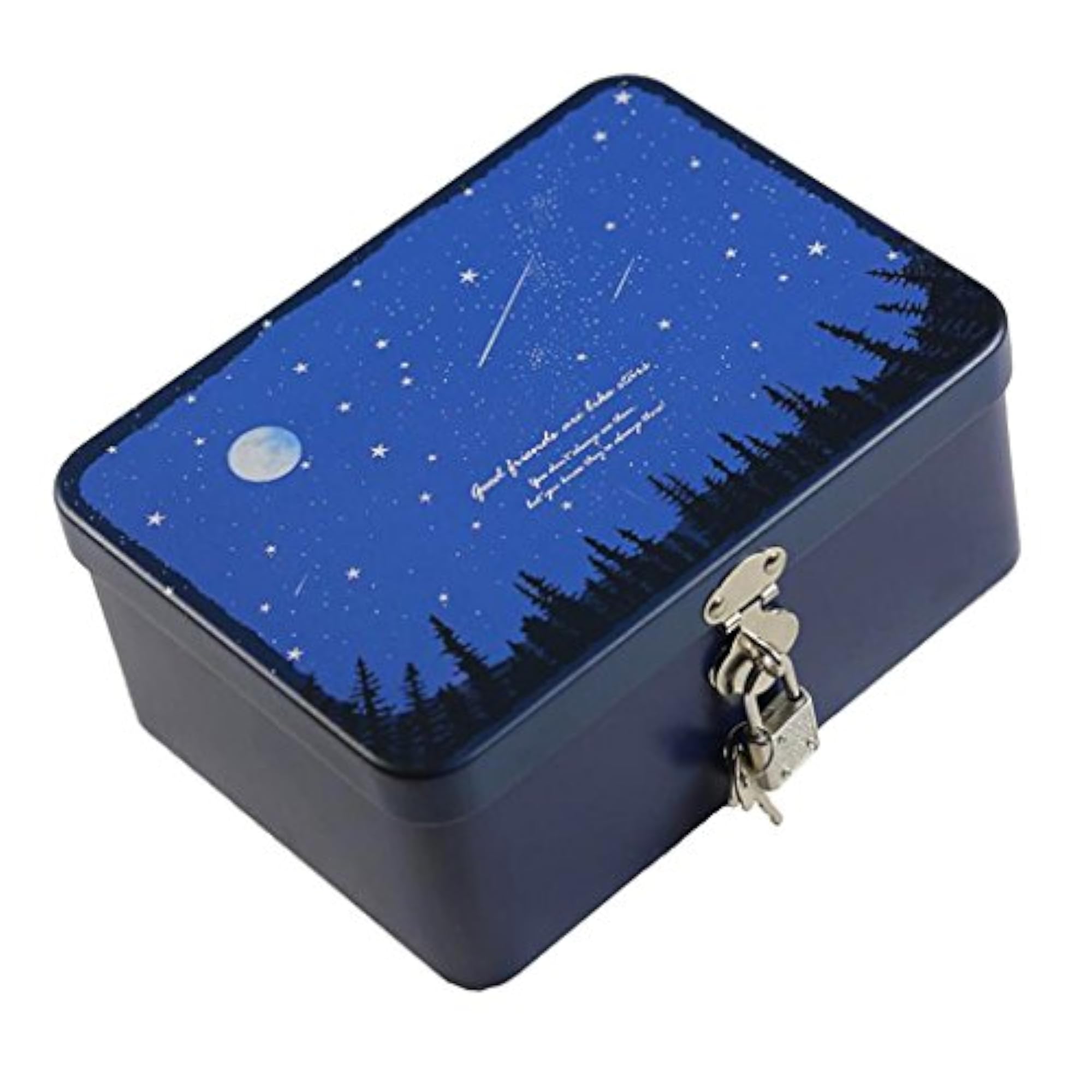Locked Tinplate Metal Iron Storage Box