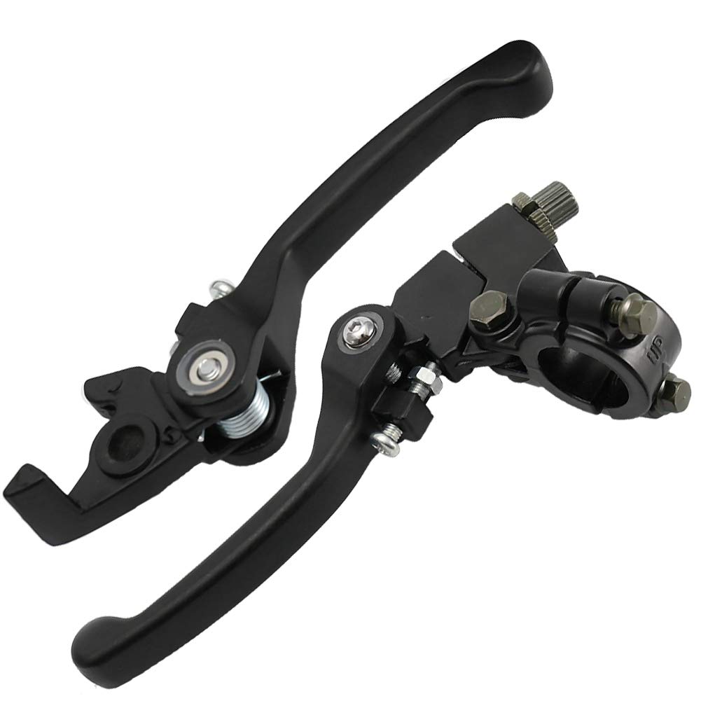 22mm 7/8" Leva Freno Frizione Set, Leva Frizione Pit Bike, Leva Frizione Pieghevole con Leva Freno Posatoio, Leva Freno Pit Bike per CRF IRBIS Apollo Xmotos KAYO BSE Pit Dirt Bike