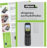 dipos I 2X Schutzfolie matt kompatibel mit Doro PhoneEasy 613 Folie Bildschirmschutzfolie