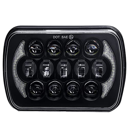 Farol Selado De 5x7 Polegadas Retangular Led Feixe Led Com Drl 105W Para Jeep Wrangler Yj Cherokee X