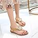 Women's Flat Sandals Ladies Thong Elastic T-Strap Flip Flops Summer Bohemian Diamante Rhinestone Sandals Open Toe Wedge Platform Slip On Leather Sandals Beach Shoes,Brown,40