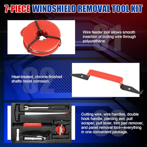NYXOVA 7-Piece Windshield Removal Tool Kit