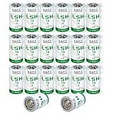 HDSBFCWYGG <- Pack of 20 -> for Saft LSH14 3.6V Size C Lithium Battery 5800mAh Replaces for LS26500 LS26500 LSH 14 Battery