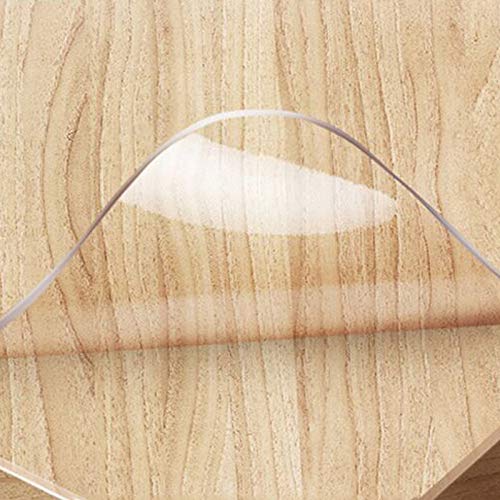 Mantel de PVC Transparente, Protector de Mesa, tapete de Vidrio Suave de 3 mm para mesas de Centro y mesas, 50 x 100 cm