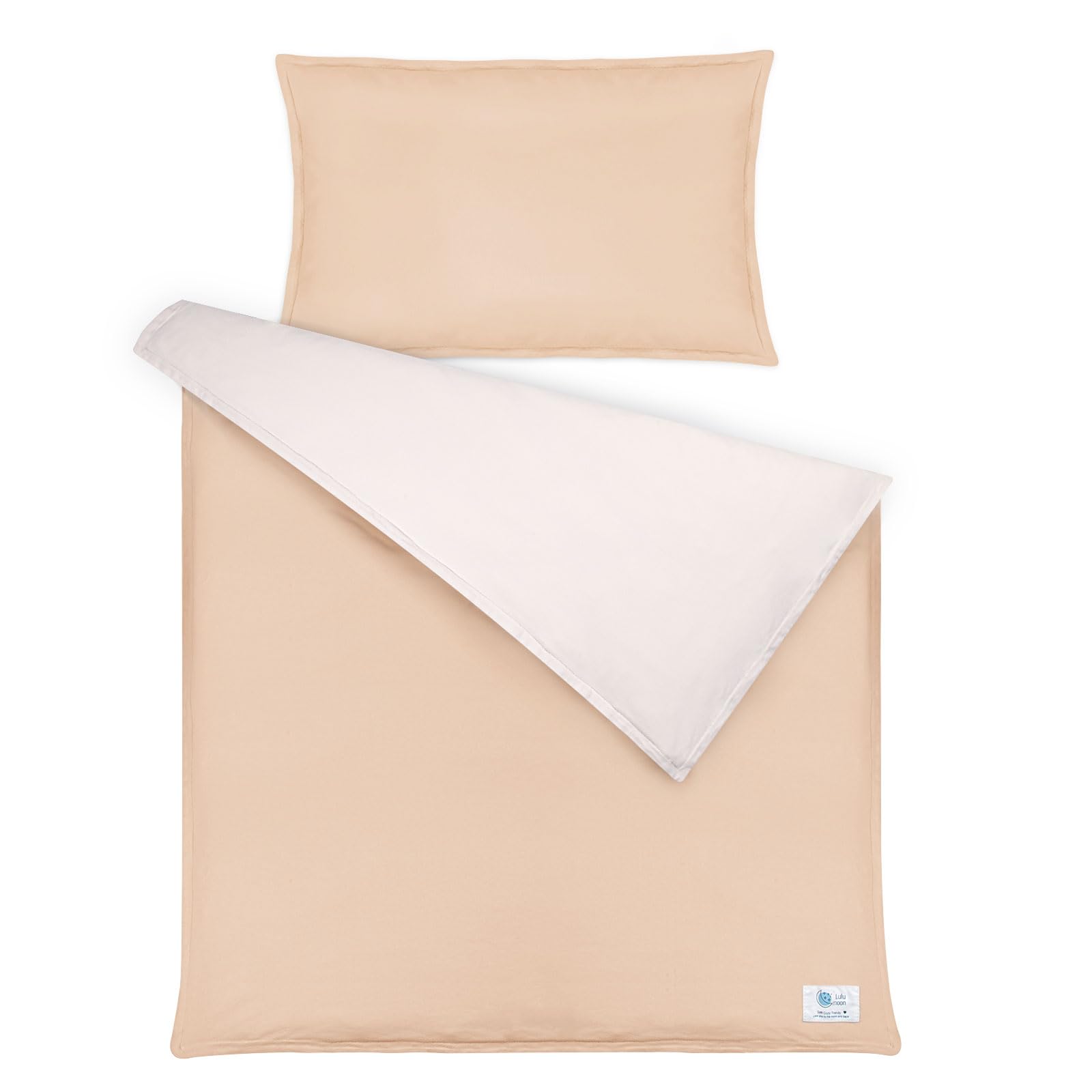 lulumoon Kinderbettwäsche 100x135 mit Kissenbezug 40x60: Baby Bettwäsche Set Jersey Oeko-Tex Baumwolle - Weich und Hoch Elastisch - 4-Jahreszeiten Bettwäsche für Kleinkinder im Vorschulalter
