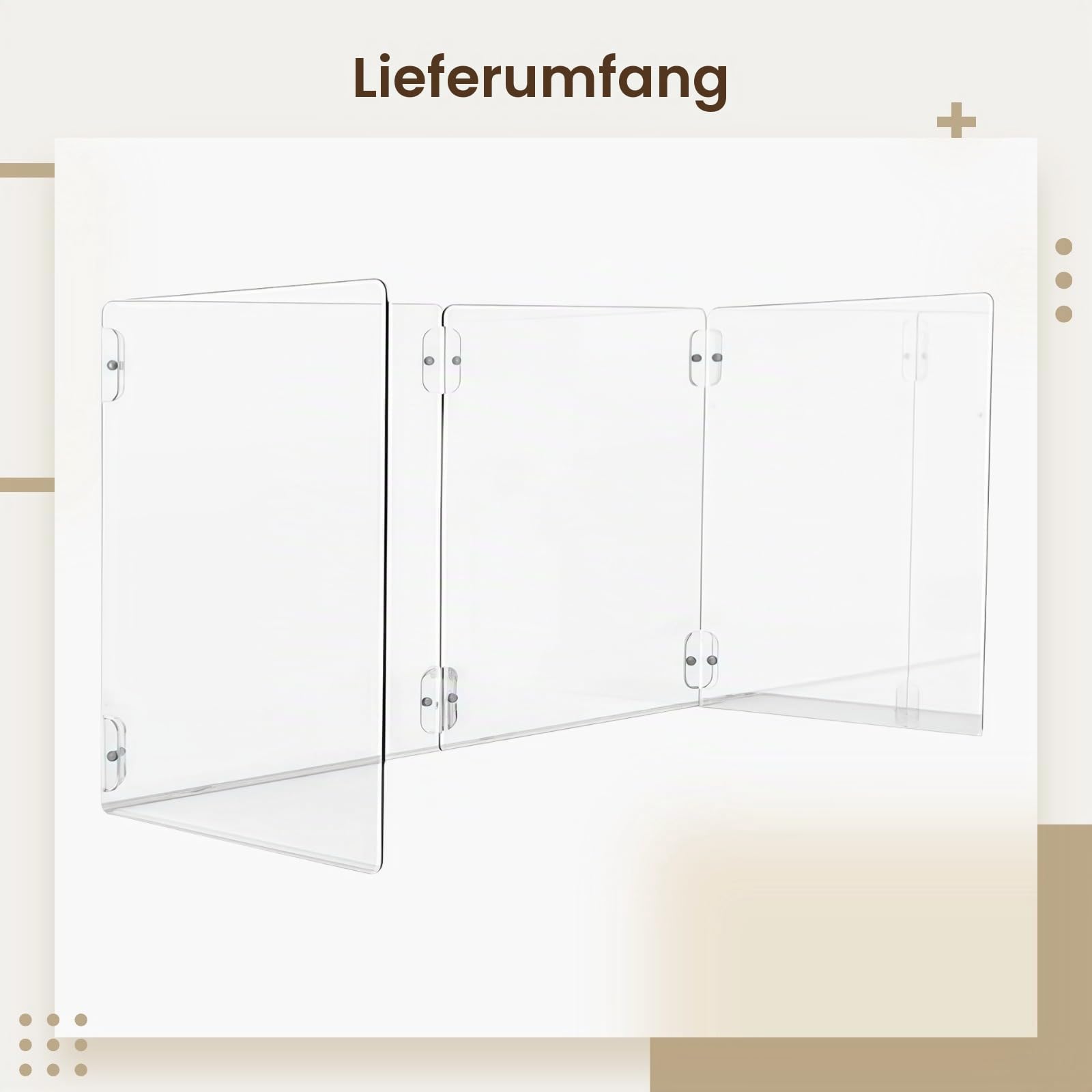 Acryl-Spritzschutz, 4 Stück, Herd-Kochschutz, hitzebeständig, Induktionskochfeld-Schutzhülle, einfache Montage und Lagerung, transparentes Design, verschiedene Herdarten passen