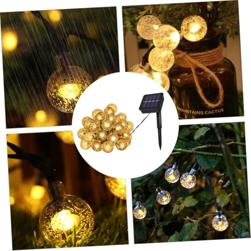 Luces de Cadena LED Solar 5m 20 Bombillas Burbujas miniatura 5