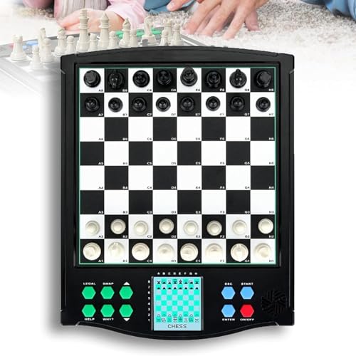 Tablero de ajedrez electrónico con pantalla inteligente, más de 30 niveles de dificultad, no requiere Internet para juegos familiares y de dos jugadores