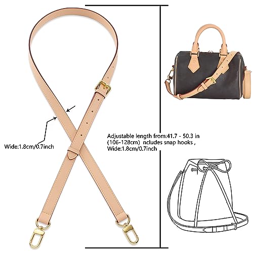 Image of Leather Purse Strap Replacement Crossbody Handbag Long Adjustable
