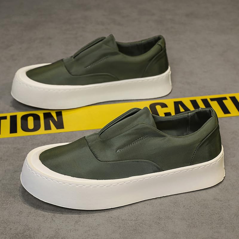 Men's Solid-Color Breathable Sneakers – Low-Heel Lightweight Shoes for Comfortable Outdoor & Casual Wear3