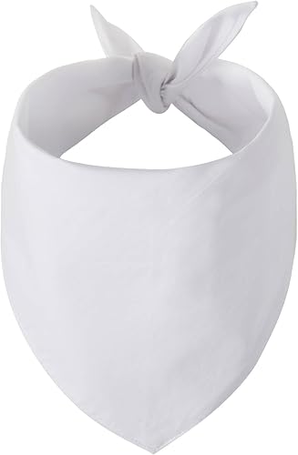 Gofshy Pañuelos de sublimación para perros, bufanda triangular blanca o negra de algodón de alta calidad, pañuelobabero, diseño personalizado,